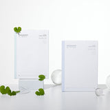 Mixsoon Bifida and Centella mask boxes displayed with sachets and green leaves