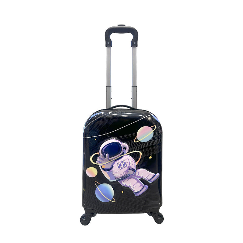 Mumuso Astronaut Pattern Children's Trolley Case - 16in