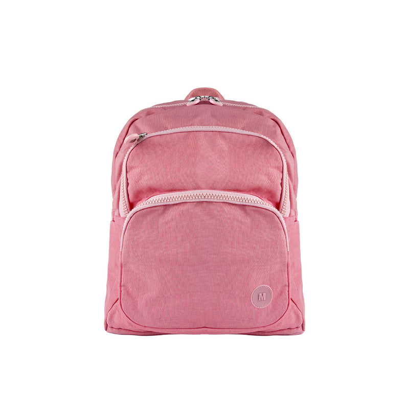 Mumuso Simple Washed Nylon Backpack - Pink