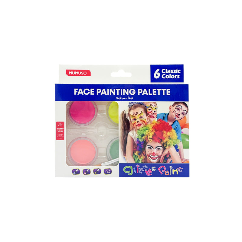 Mumuso Painting Palette - 6 Fluorescent Colors