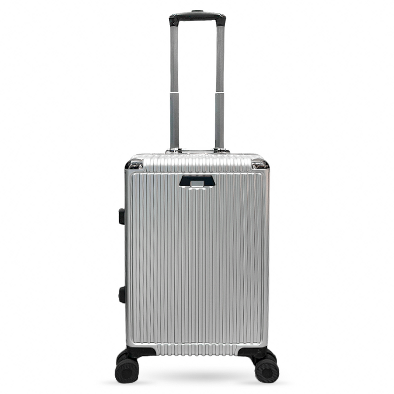 Mumuso Aluminum Frame Trolley Luggage - Silver