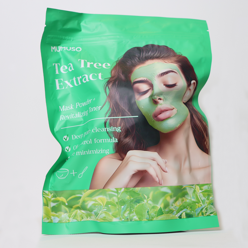 Mumuso Tea Tree Oil-Control Mask Powder+Revitalizing Powder