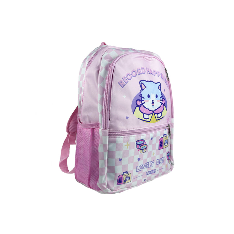 Mumuso Cute Cat Backpack - Pink