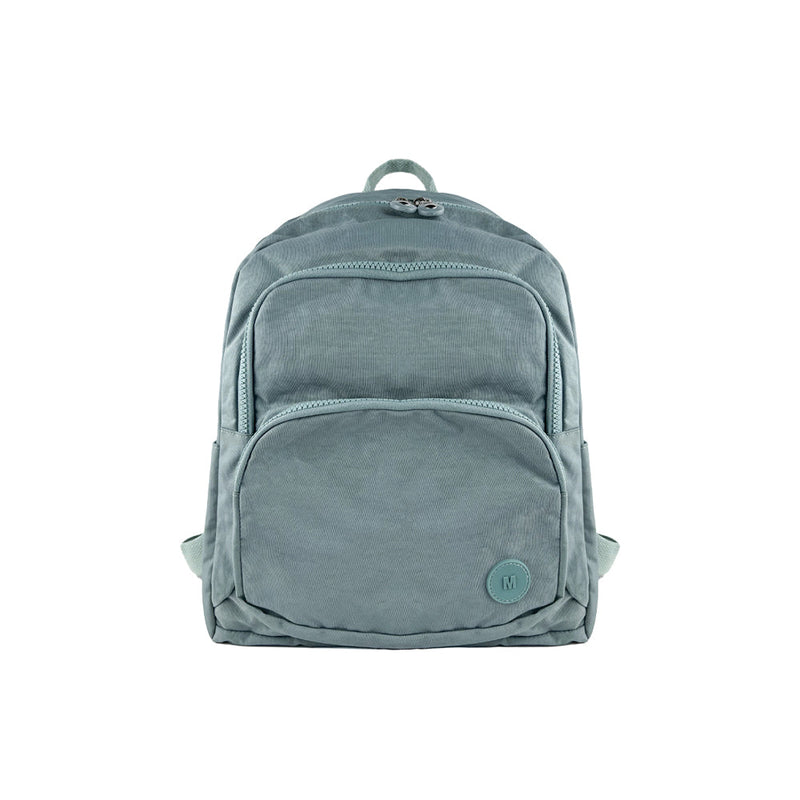 Mumuso Simple Washed Nylon Backpack - Green