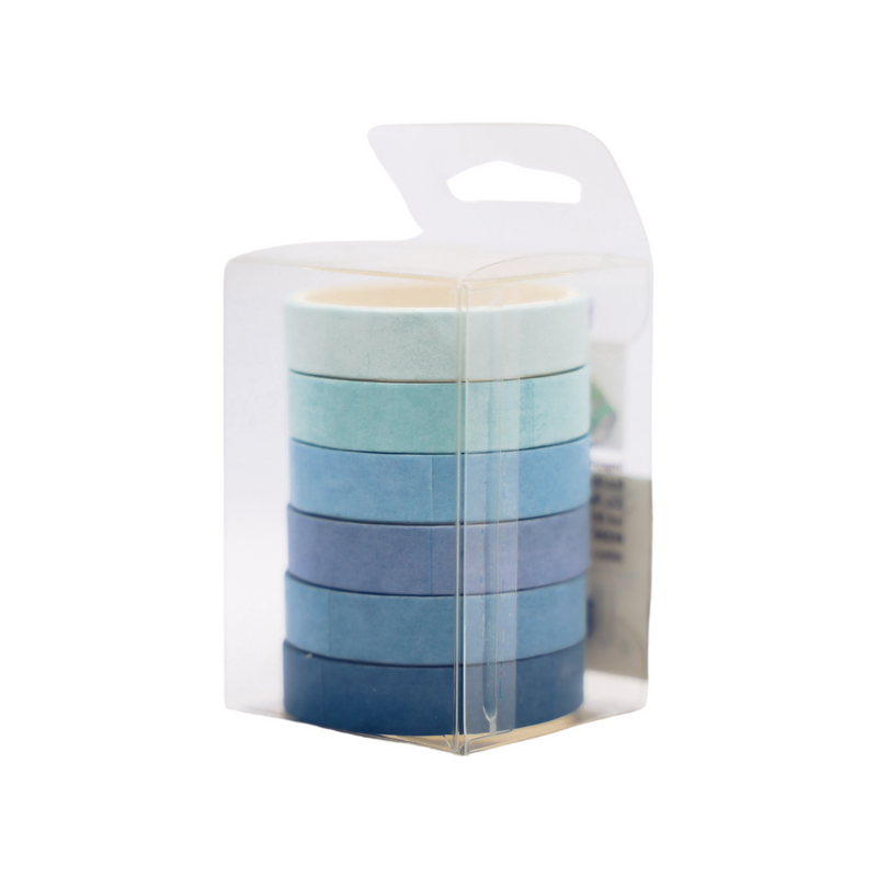 Mumuso Makaron Solid Color and Paper Tape Set