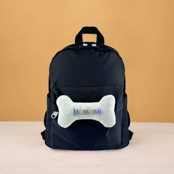 Mumuso Cute Bone Backpack - Black