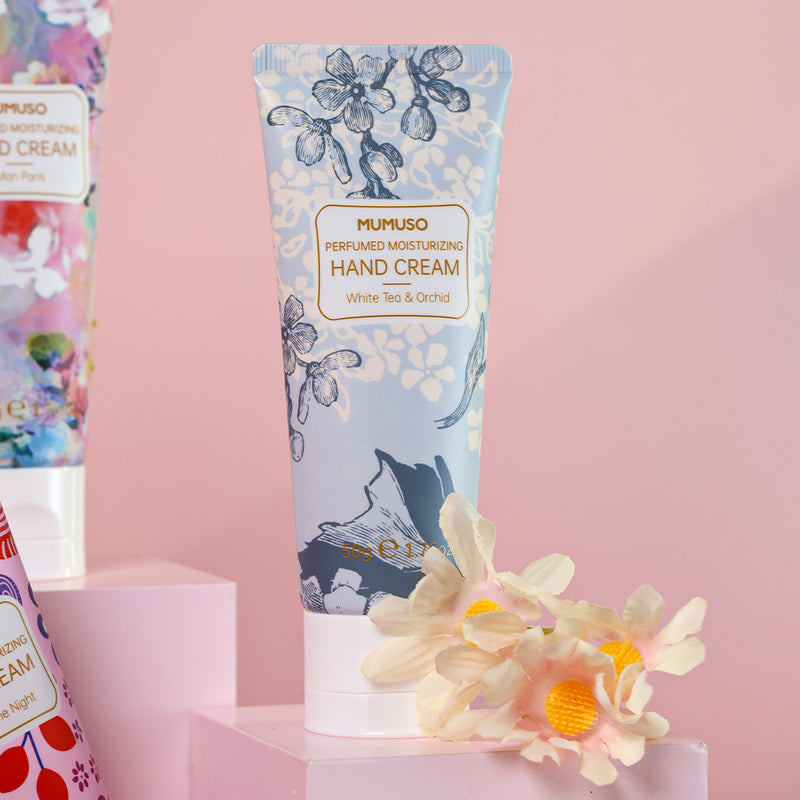 Mumuso Perfumed Moisturizing Hand Cream - White Tea & Orchid