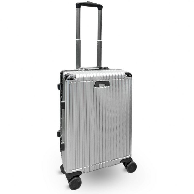 Mumuso Aluminum Frame Trolley Luggage - Silver