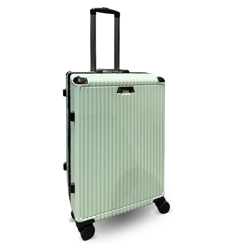 Mumuso Aluminum Frame Trolley Luggage - Green (24in)