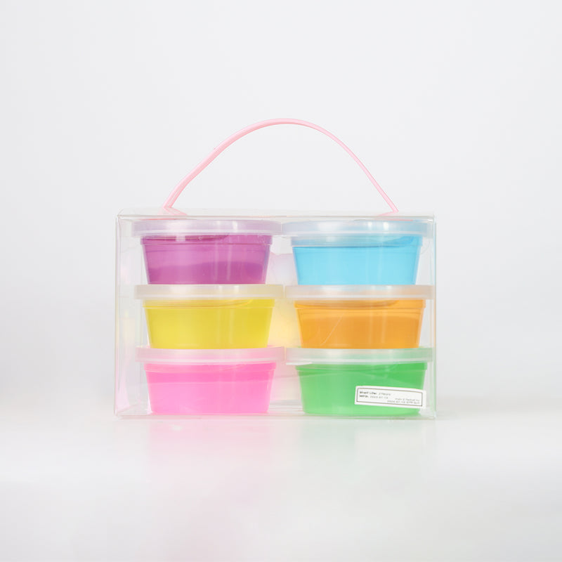 Mumuso Crystal Clear Slime Kit - 6 Colors