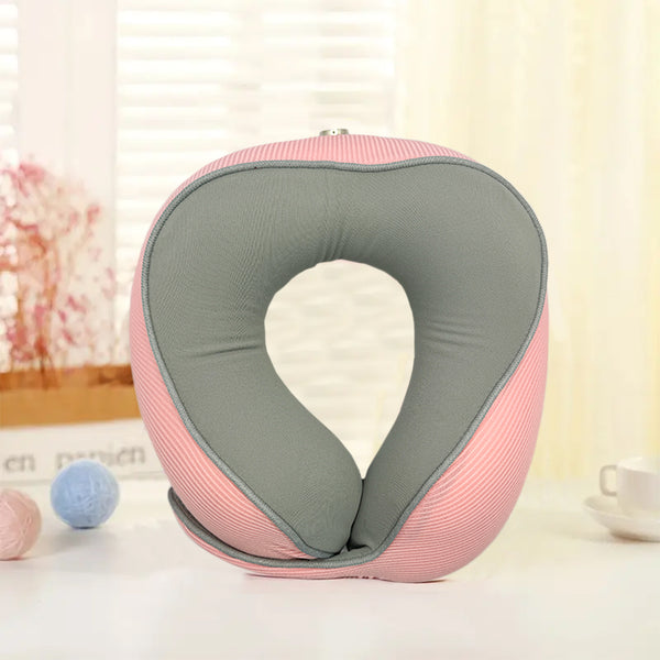 Mumuso Children's Storage U-Shaped Pillow - Pink