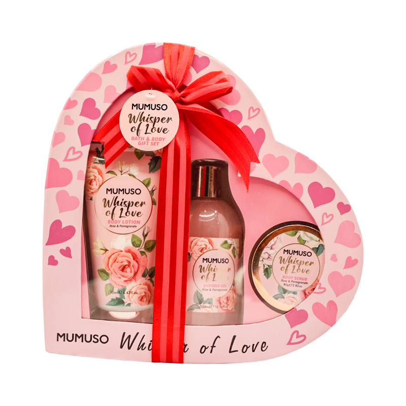 Mumuso Whisper of Love Bath & Body Gift Set