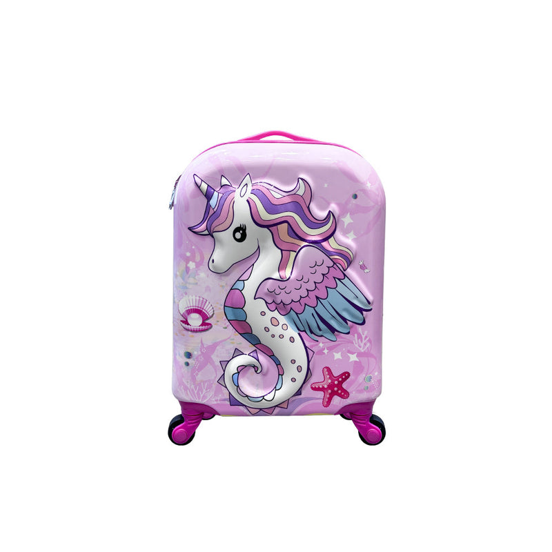 Mumuso Unicorn Pattern Children's Trolley Case - 16in