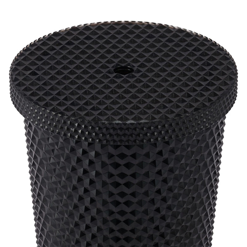 Mumuso Studded Tumbler with Lid & Straw - Black (700ml)