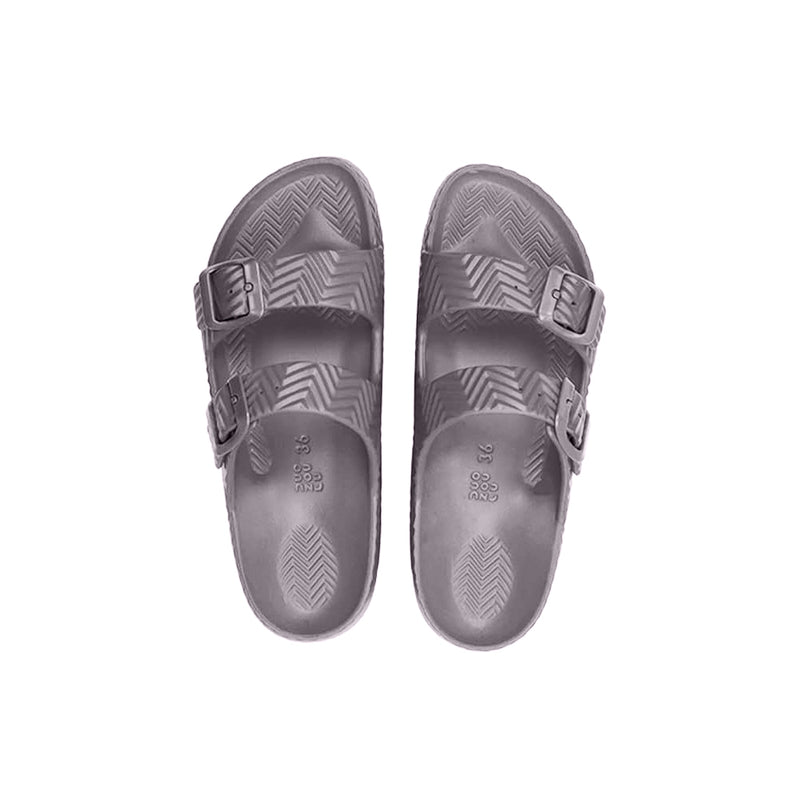 DUOZOULU - ripple slides - lightweight buckle sandals