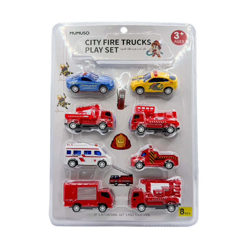 Mumuso City Fire Trucks Play Set