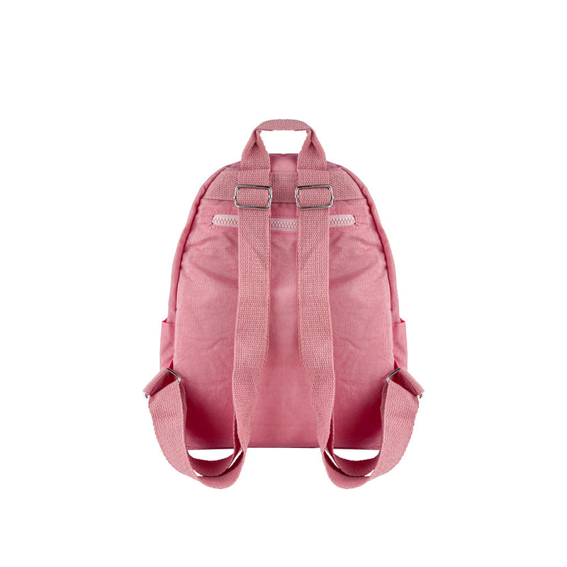 Mumuso Simple Washed Nylon Backpack - Pink