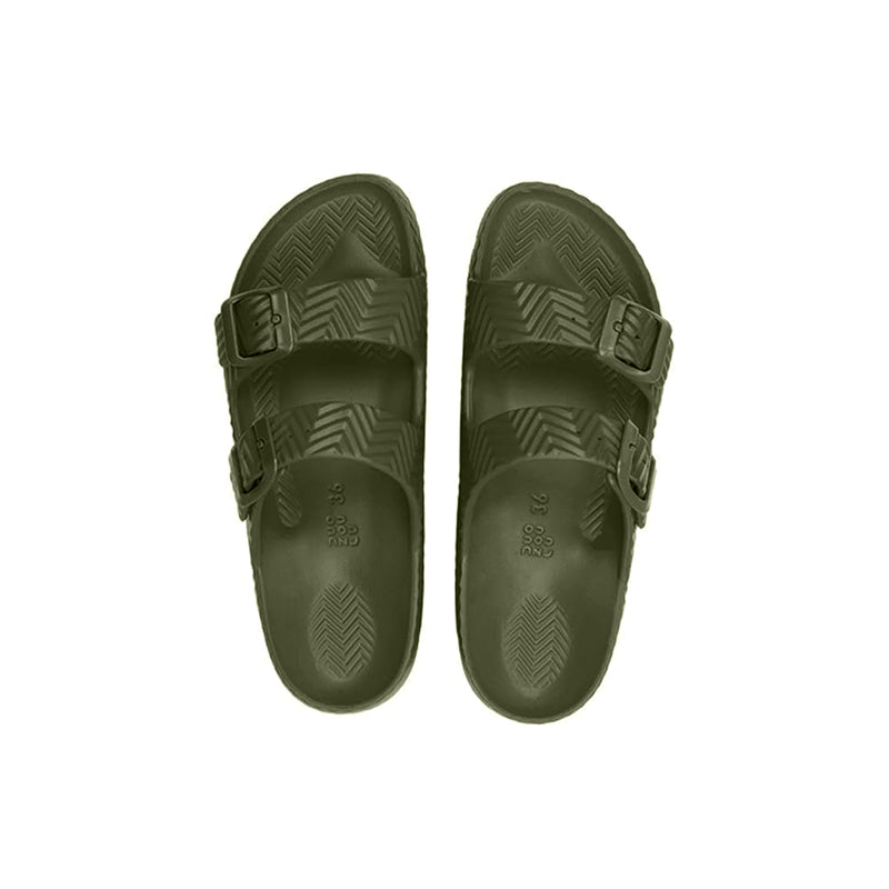 DUOZOULU - ripple slides - lightweight buckle sandals