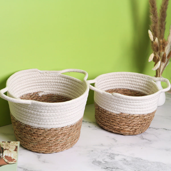 Mumuso Woven Storage Basket