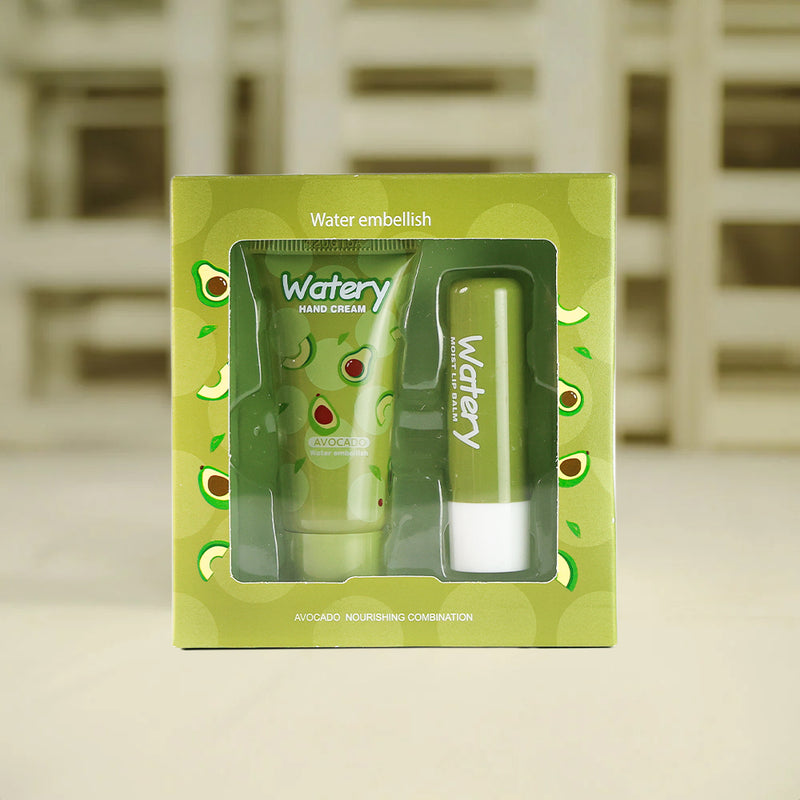 Mumuso  Avocado Lipstick & Handcream Set