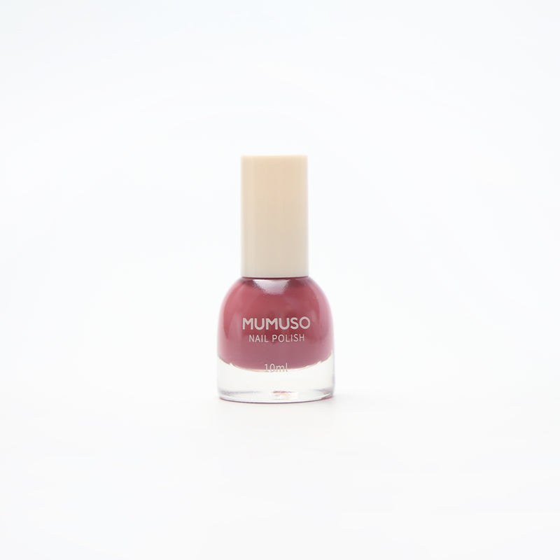 Mumuso City Searching Time Nail Polish-11 Dark Red Bean Paste