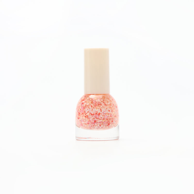 Mumuso City Searching Time Nail Polish - Petals Glitter Pink (