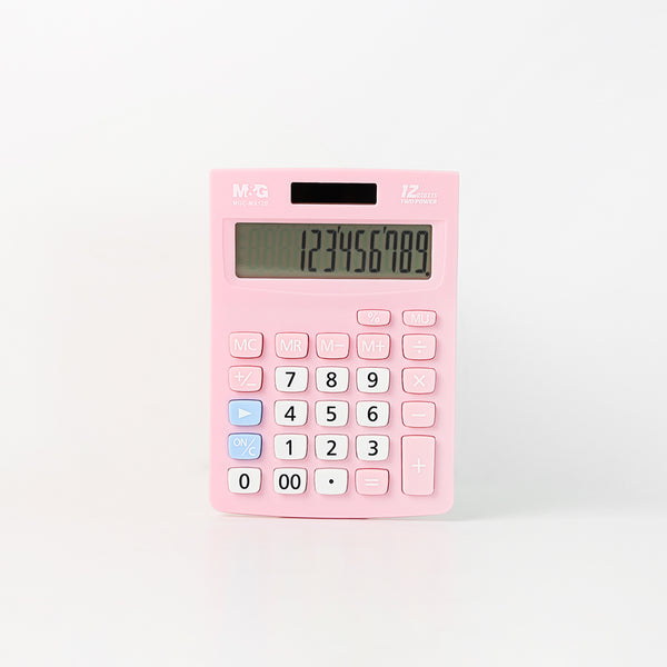 M&G Desktop Calculator  12-Bit - Pink