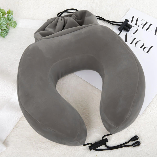 Mumuso U-Shape Neck Pillow - Grey