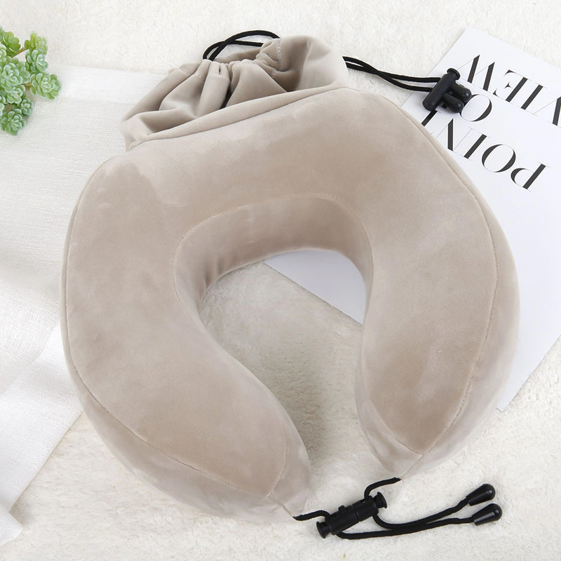 Mumuso U Shape Pillow Light Brown