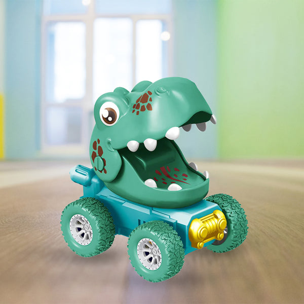 Mumuso Dinosaur World Fun Press Sliding Toy Car - 3 Mixed