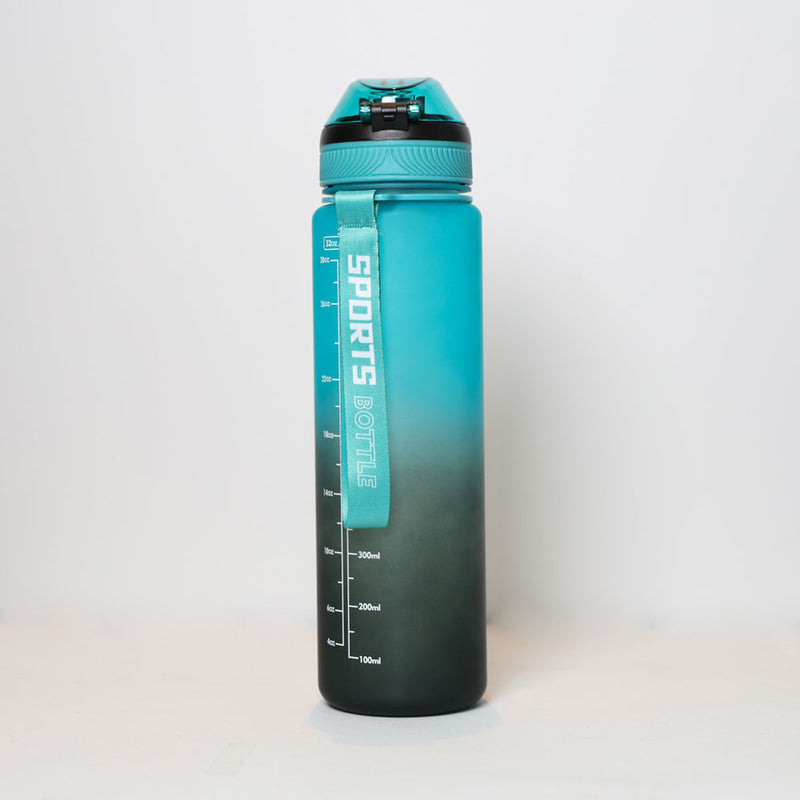 Mumuso Gradient Sports Water Cup - Light Blue Green (1000 ml)