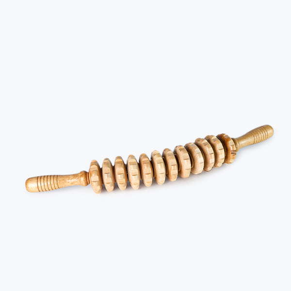 Mumuso Curved Wooden Massage Roller