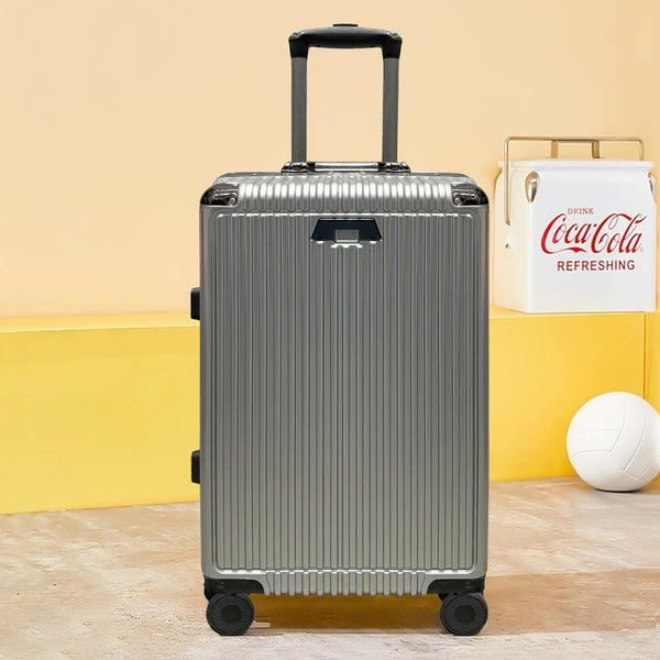 Mumuso Aluminum Frame Trolley Luggage - Silver