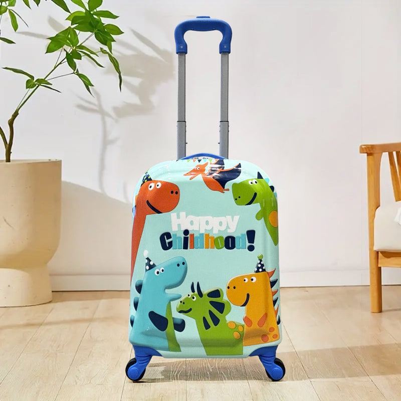 Mumuso Happy Dinosaur Children's Trolley Case