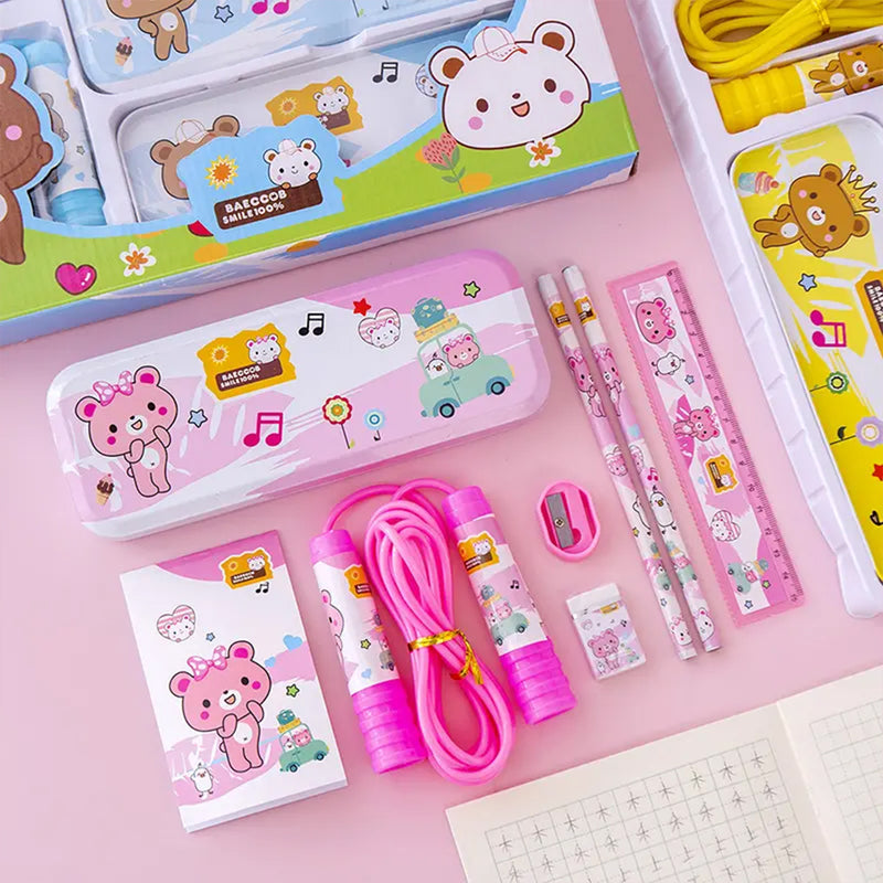 Mumuso Stationery Set - Pink