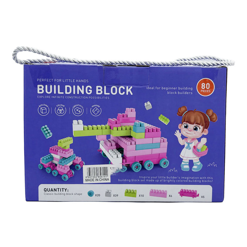 Mumuso Building Blocks - Purple (80pcs)