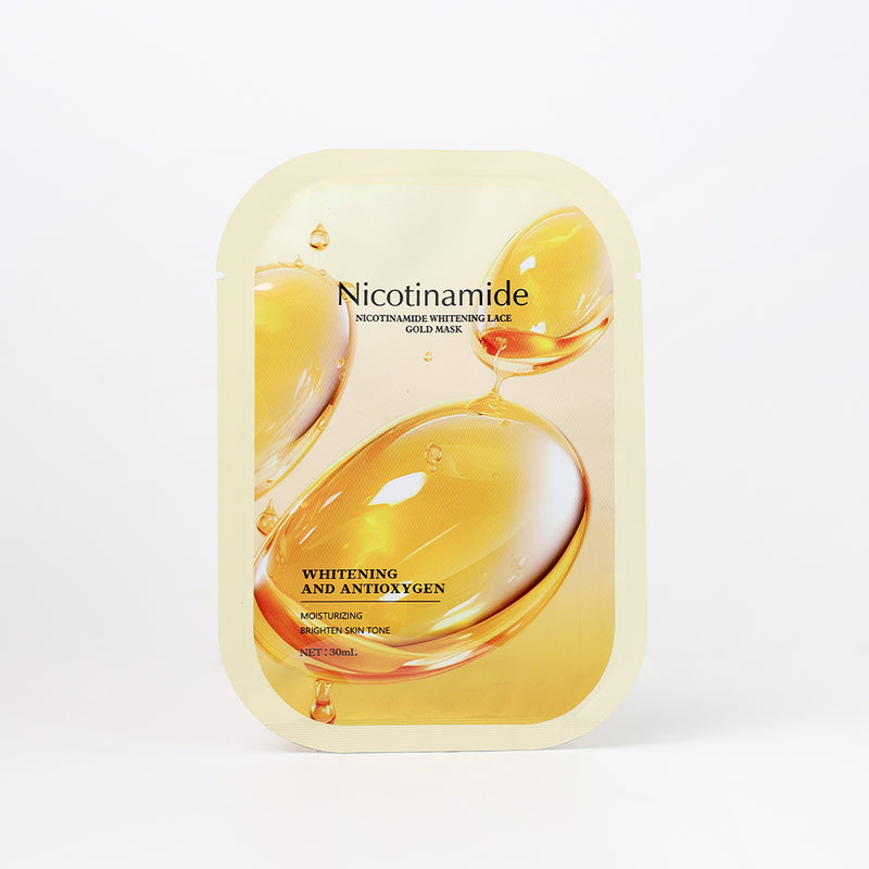 Mumuso Nicotinamide Whitening Lace Gold Mask