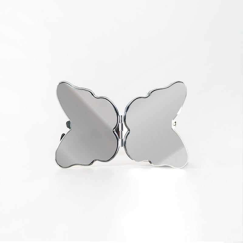 Mumuso Female Drops Glue Butterfly Double Sided Folding Mirror