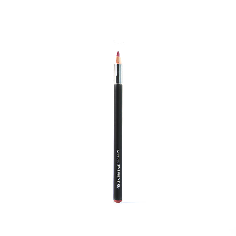 Mumuso Black Set Wooden Lipliner - 04 Cherry