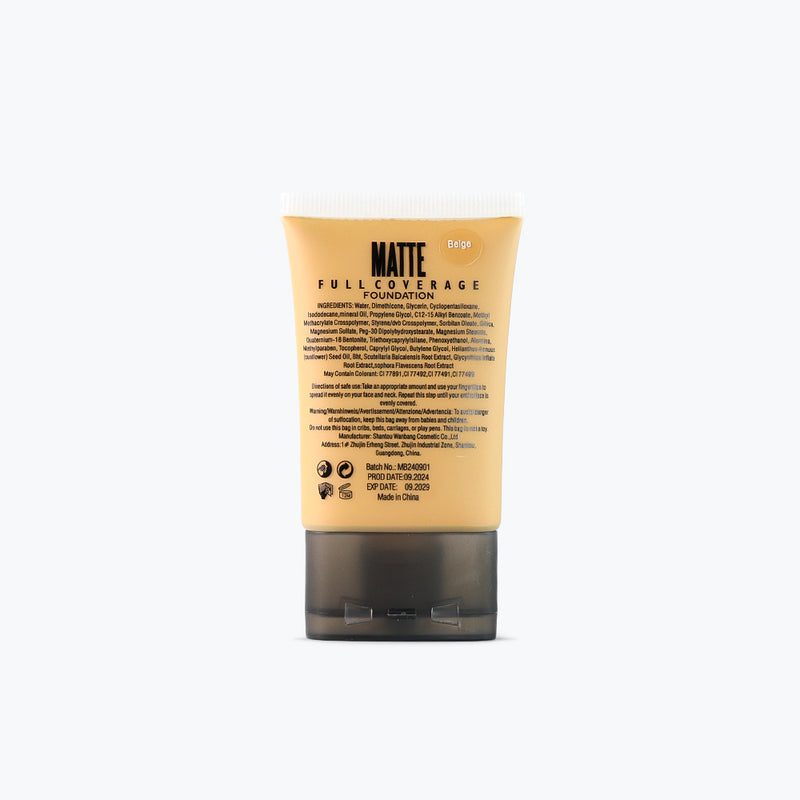 Mumuso Matte Liquid Concealer Foundation - Beige