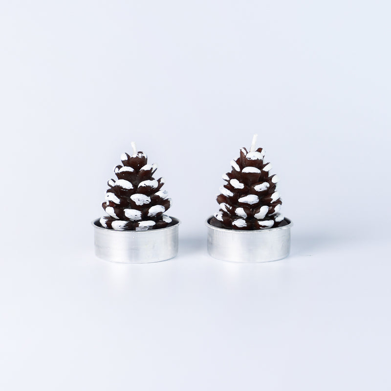 Mumuso Christmas Pinecone Candles (Random Color)