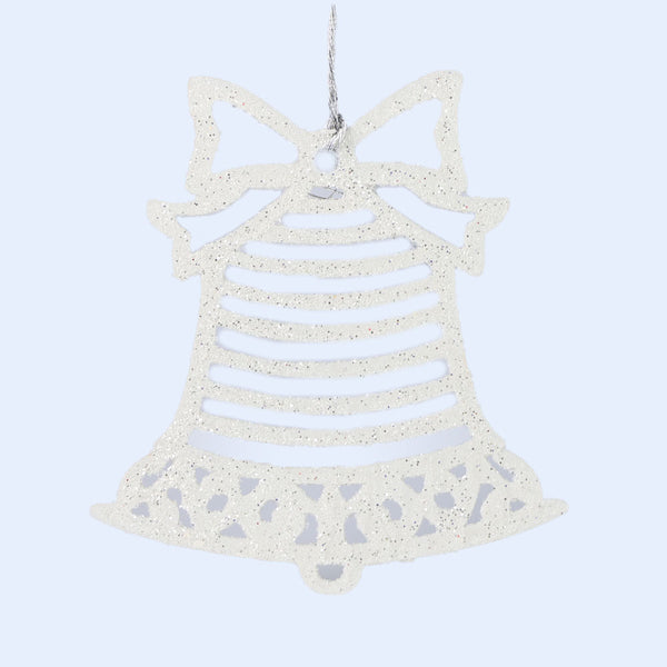 Mumuso Christmas Gold Powder Pendant # White Bell