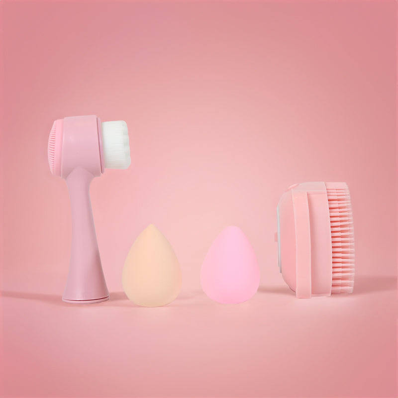 Mumuso Dual Action Facial Brush Silicone Massager