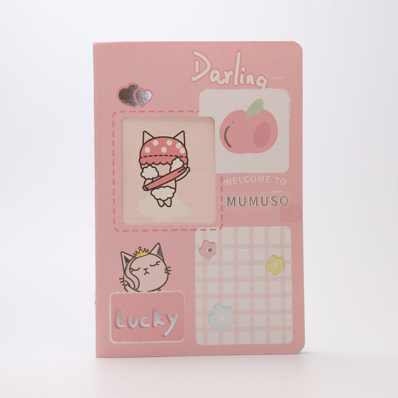 Mumuso Family A5 Stitched Notebook - Pink (Anne)