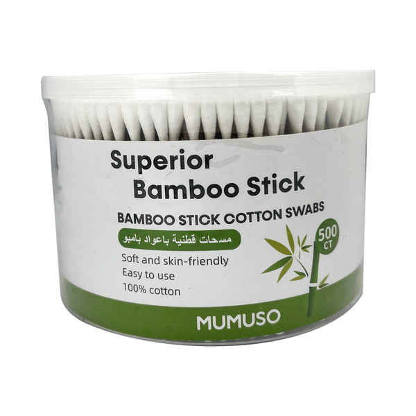 Mumuso Bamboo Cotton Sticks - 500pcs