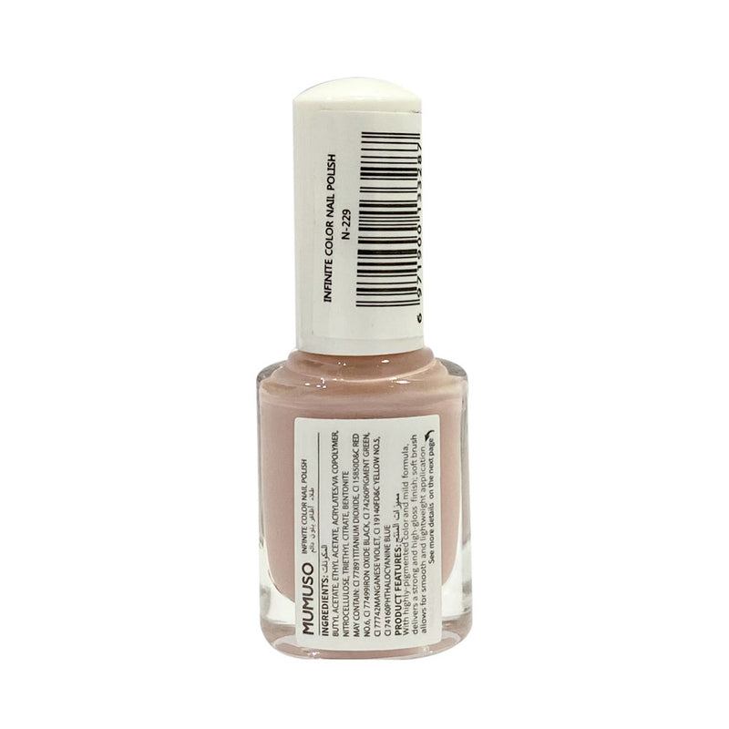 Mumuso Infinite Color Nail Polish - Light Pink