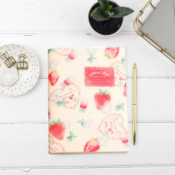 Mumuso A5 Stapled Notebook - Strawberry