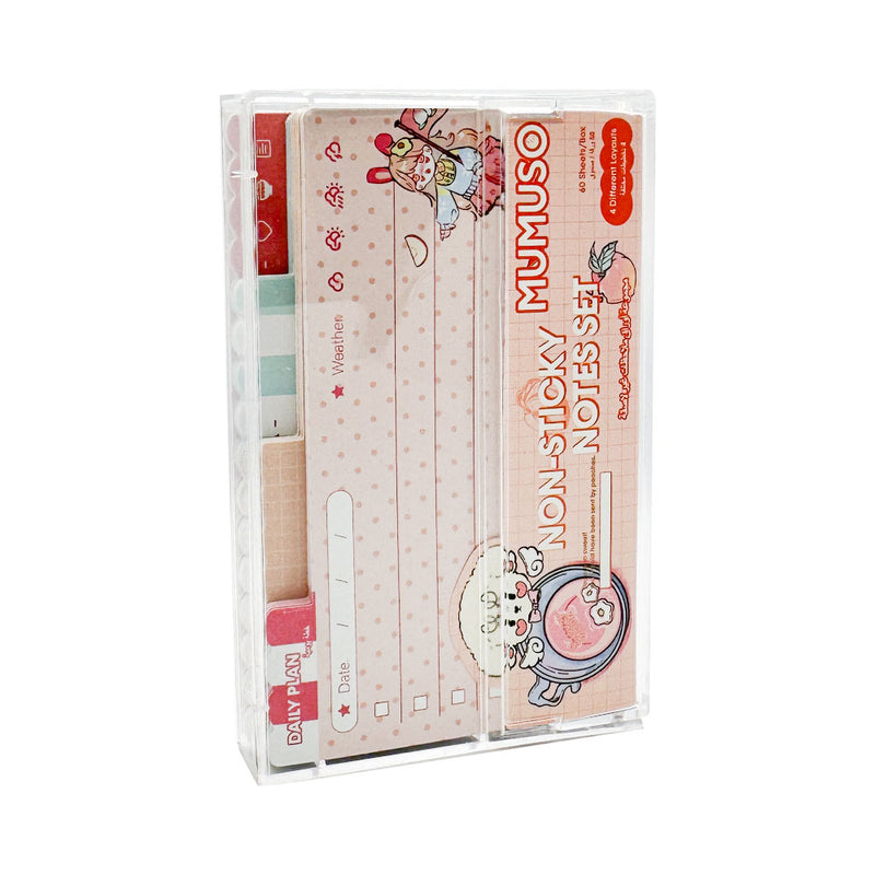 Mumuso Non Sticky Notes Set - Honey Peach