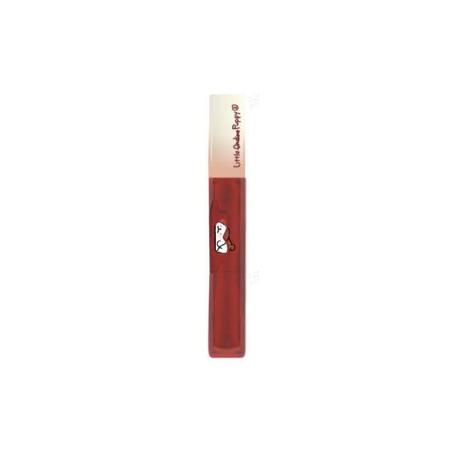 Little Ondine Cream Matte Lip tube with a beige cap and deep red color visible through the tube