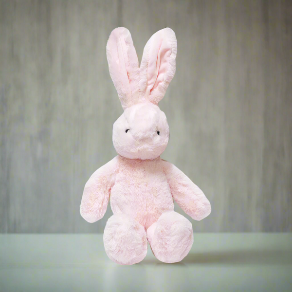 Mumuso Lie Prone Plush Toy 30Cm - Rabbit Pink